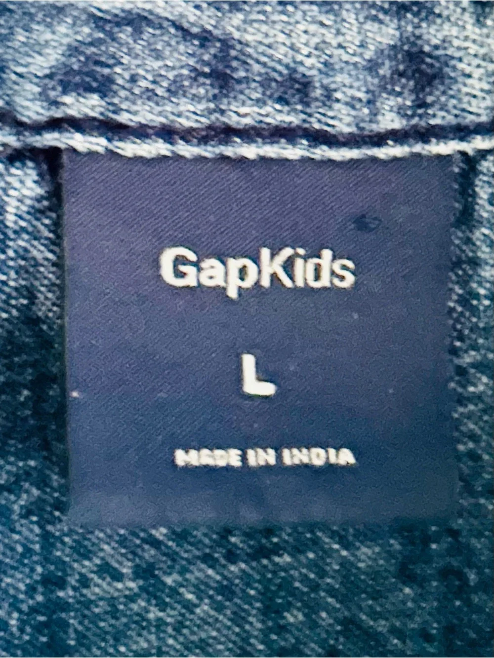 GAP Indigo Denim Button-Front Kids Dress
